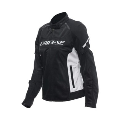 Dainese Femmes Veste Air Frame 3 Tex noir-blanc