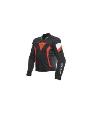 Dainese Jacke Avro 5 Tex schwarz-fluo rot-weiss