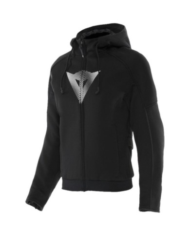 Dainese Femmes Hoodie avec fermeture éclair Daemon-X Safety noir