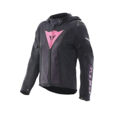 Dainese Damen Jacke Super Sprint Air Tex schwarz-pink-viola