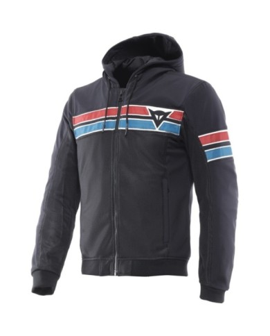Dainese Jacke Vintedge Air Tex schwarz-blau-rot