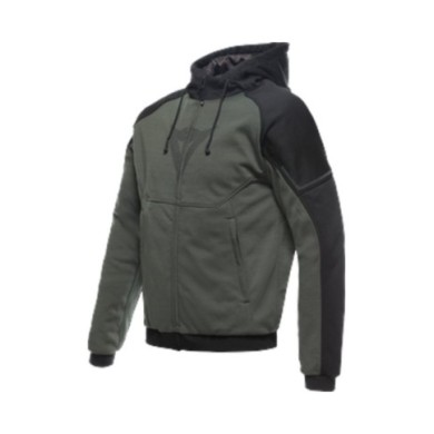 Dainese Hoodie mit Reissverschluss Daemon-X Safety grün-schwarz