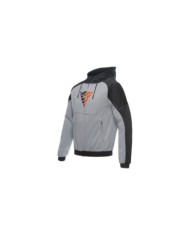 Dainese Hoodie Full Zip Daemon-X Sécurité gris-noir-fluo rouge