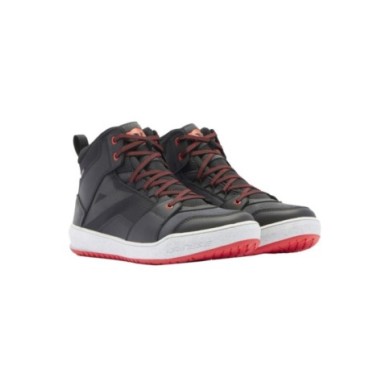 Dainese Chaussures Suburb D-WP noir-blanc-rouge