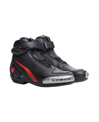 Dainese Chaussures Superya noir-rouge fluo
