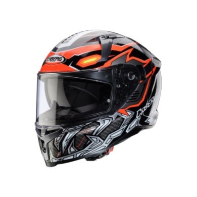 Casco integrale Caberg Avalon X Gurkha nero-arancio-fluorescente-verde