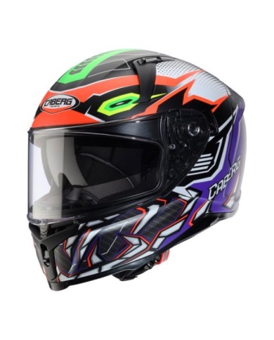 Caberg Casque intégral Avalon X Gurkha noir-gris-orange fluo