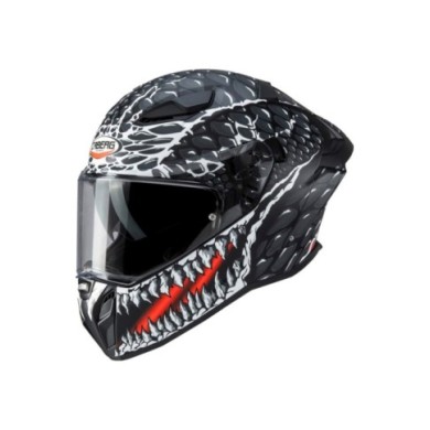 Casco integrale Caberg Drift Evo II Crok nero-antracite-rosso