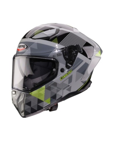 Casco integrale Caberg Drift Evo II Prism grigio-nero-giallo opaco