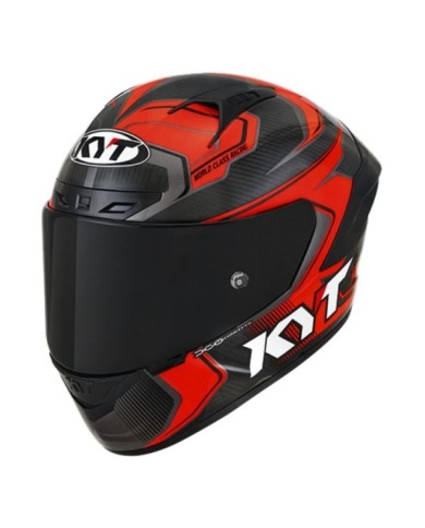 KYT Casque intégral NZ-Race Carbon Stride carbone-rouge-blanc