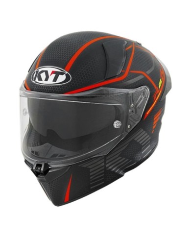 KYT Casco integrale R2R Concept nero-rosso-grigio