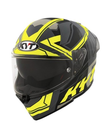 KYT Casco integrale R2R Octane grigio-nero-giallo