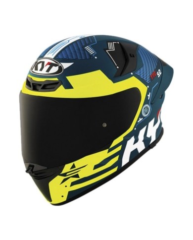 KYT Integralhelm TT-Revo Fuselage gelb-blau-schwarz