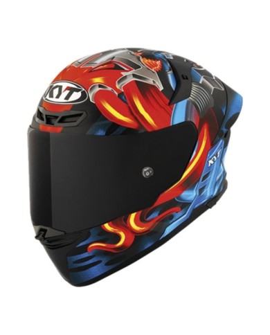 KYT Casco integrale TT-Revo magnete nero-rosso-blu