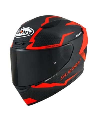 Suomy Casco integrale Track-1 Reaction opaco antracite-rosso