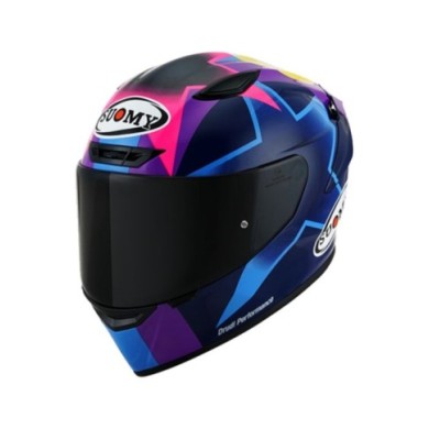 Suomy Integralhelm Track-1 Bastianini Replica blau-violett-pink