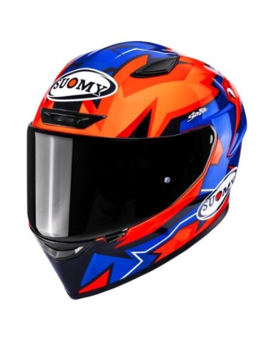 Suomy Casque intégral Track-1 Firestorm orange-bleu-noir