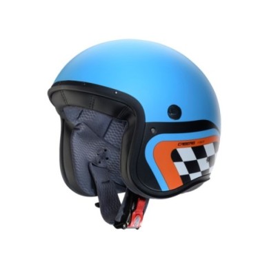Caberg Casque jet Freeride X Daytona bleu-noir-orange mat