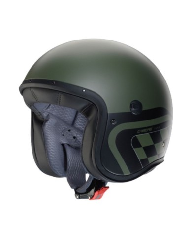 Caberg Freeride X Daytona casco jet militare verde-nero-argento