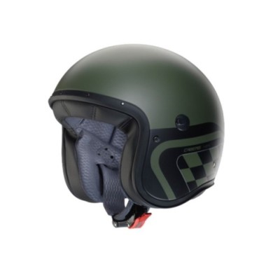 Caberg Casque jet Freeride X Daytona militaire vert-noir-argent