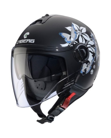 Caberg Riviera V4X Mia jet casco nero-bianco-grigio opaco