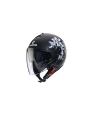 Caberg Casque jet Riviera V4X Mia noir-blanc-gris mat