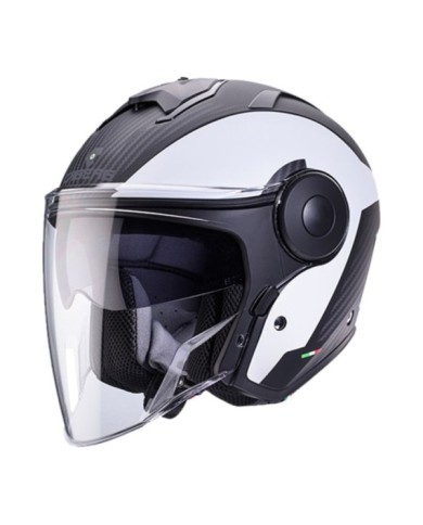 Caberg Casque jet Soho Milano noir-blanc mat