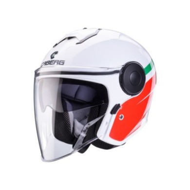 Caberg Casque jet Soho Zephyr blanc-rouge-vert
