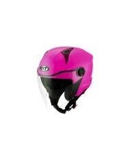 KYT Casque jet D-City rose fluorescent