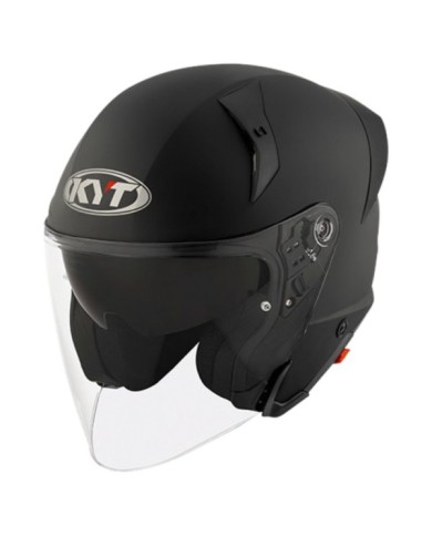 KYT Casque Jet TTR-Jet noir mat