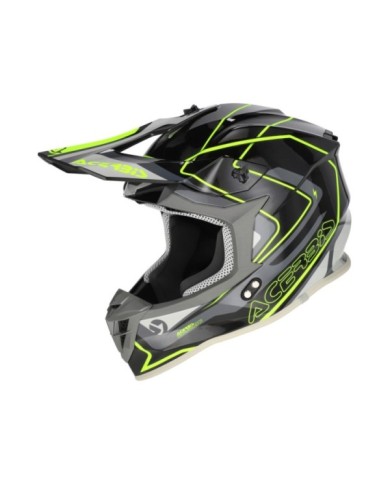 Acerbis Casco all-terrain Linear 22-06 nero-giallo
