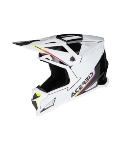 Acerbis Casco da motocross T711 bianco-nero