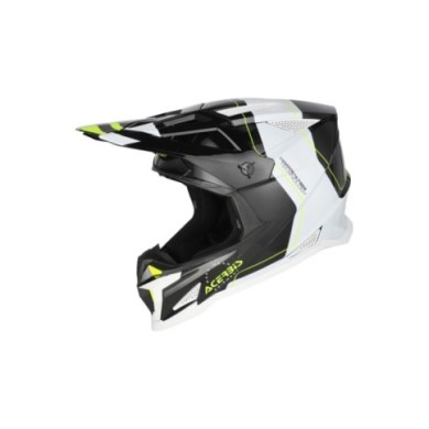 Acerbis Casco fuoristrada T711 nero-bianco