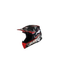 Suomy Casco offroad X-Wing Camouflager nero opaco-rosso