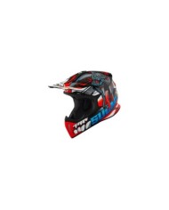 Suomy Casco offroad X-Wing Snake rosso-blu-grigio