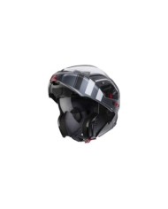 Caberg Horus X Road Casco modulare nero-argento scuro-bianco opaco