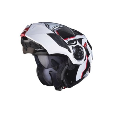 Caberg Casque modulable Duke Evo Move noir-blanc-rouge