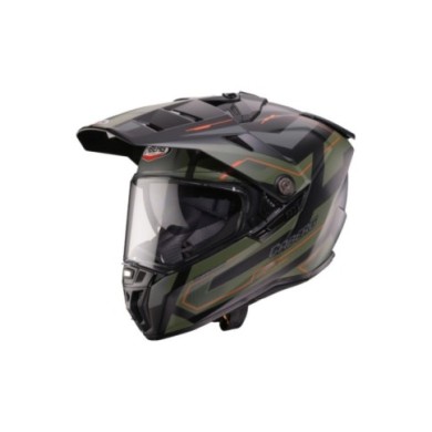 Caberg Tanami Ranger casco off-road nero opaco verde arancione