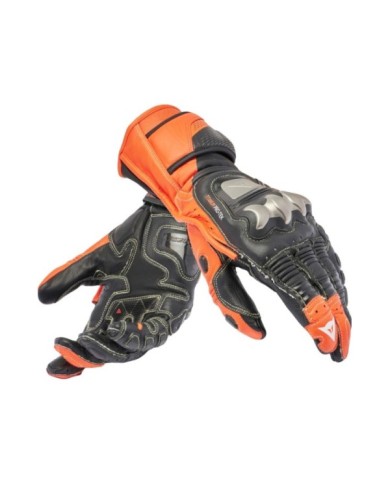 Dainese Handschuhe Full Metal 7 schwarz-fluo rot