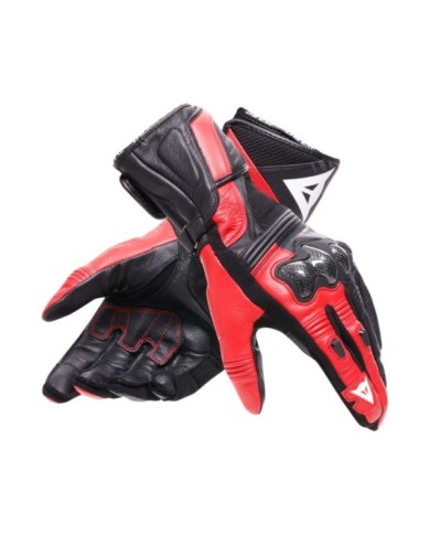 Guanto Dainese Reacto Carbon Long nero-rosso