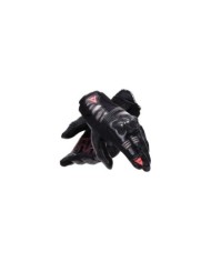 Guanto Dainese Reacto Carbon Court Donna nero-rosa