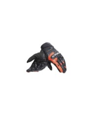 Dainese Gants en cuir Carbon 4 Kurz noir-fluo rouge