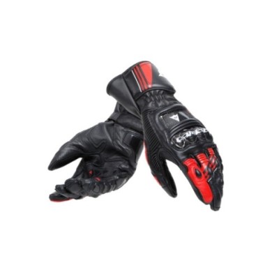 Guanti in pelle Dainese Druid 4 nero-rosso-bianco