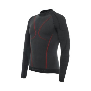 Dainese T-shirt fonctionnel LS Thermo noir-rouge XS