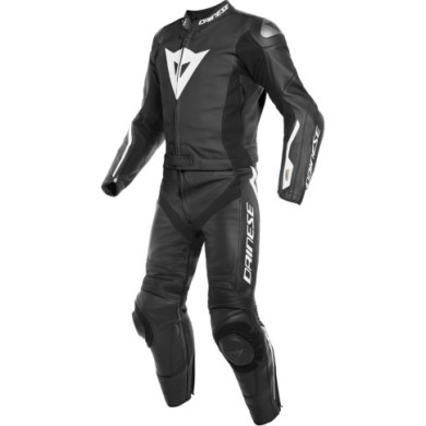 Dainese D-AIR Lederkombi 2-tlg. AVRO schwarz-schwarz-weiss
