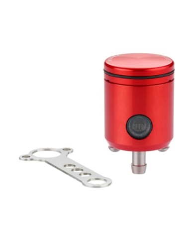 Rizoma Réservoir liquide de frein, alu, rouge Volume 15cm3