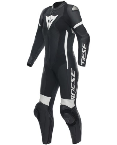 Dainese Damen Lederkombi perf. 1-tlg. Grobnik schwarz-weiss