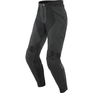 Pantaloni Dainese donna in pelle PONY 3 nero opaco