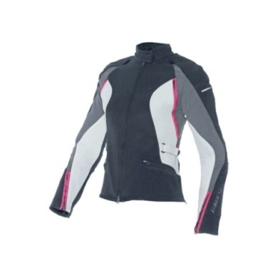 Dainese Giacca TEX ARYA donna nero-grigio-rosa
