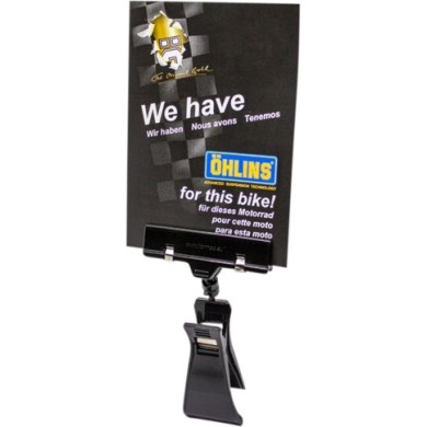 Öhlins Handlebar Clip Sign, schwarz